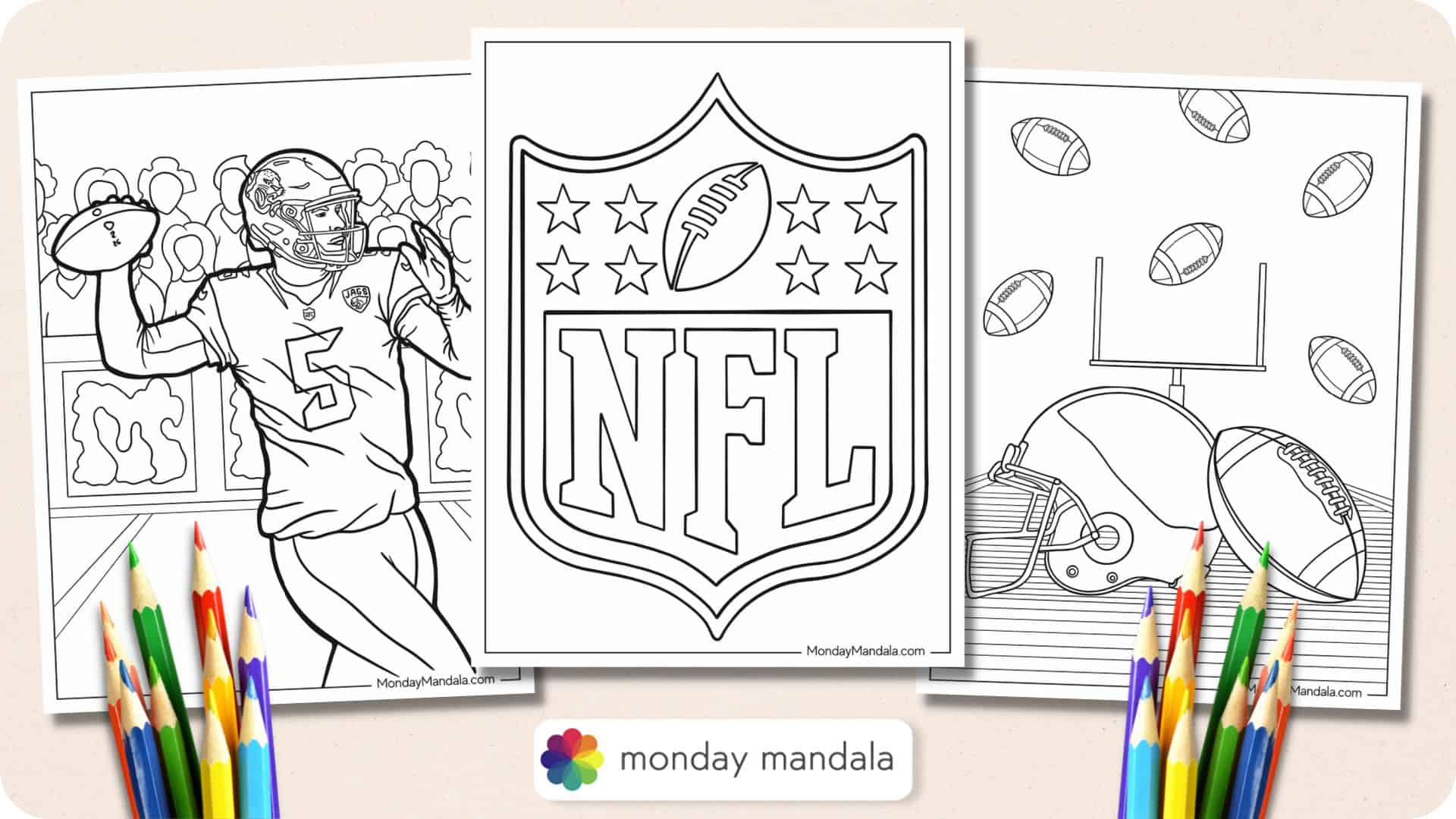 42 football coloring pages (free pdf printables)